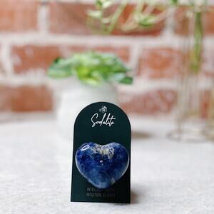 Intuitively Chosen Sodalite Pocket Heart (Puffy)